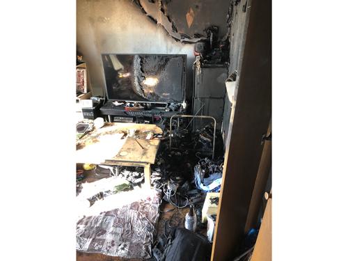 火災にあった加藤さんの自宅